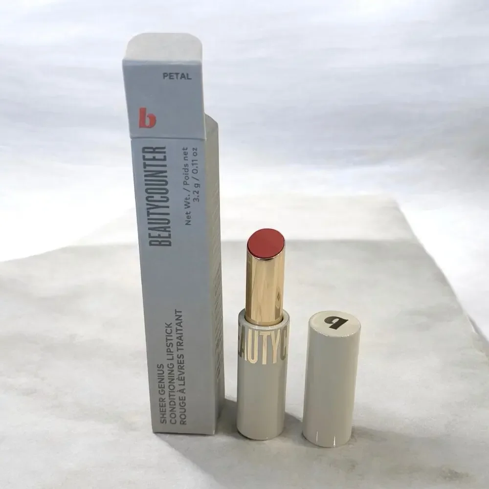 NIB Beautycounter Sheer Genius Conditioning Lipstick in Petal